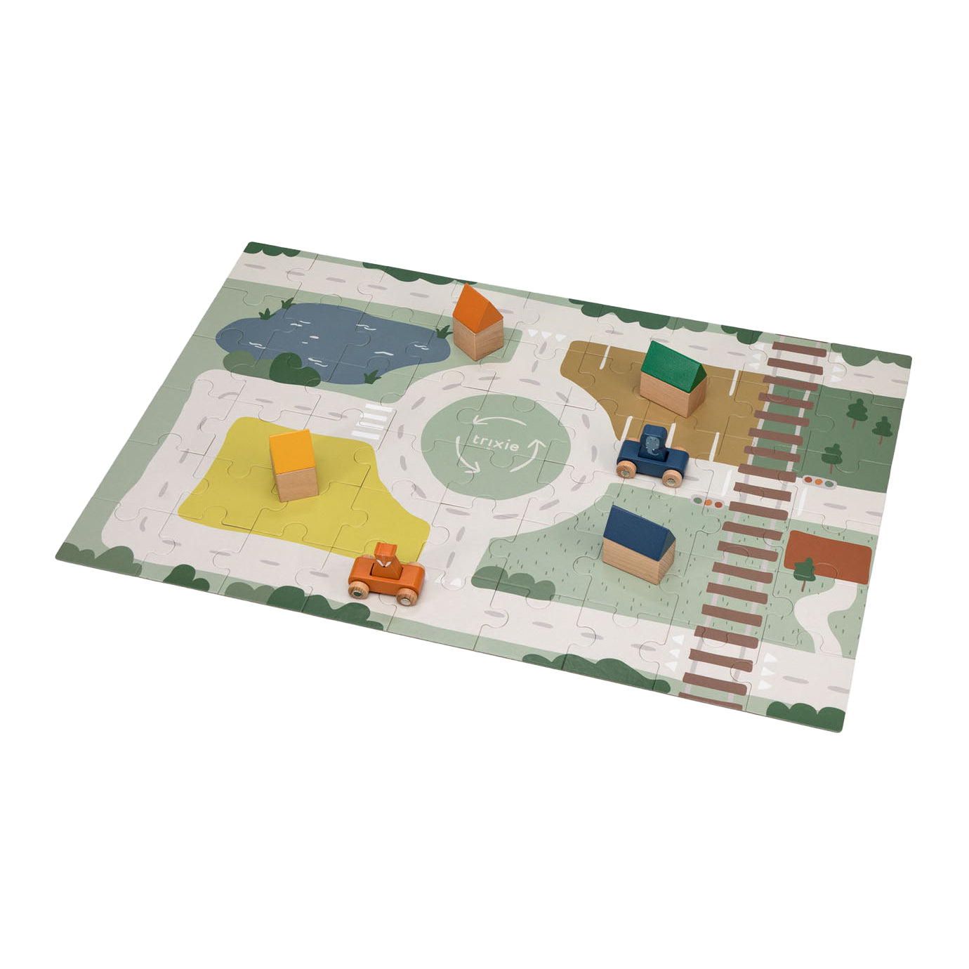 Trixie Wooden Street -Puzzle mit Accessoires