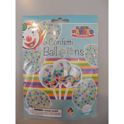 Ballon Konfetti 6 Teile 30 cm