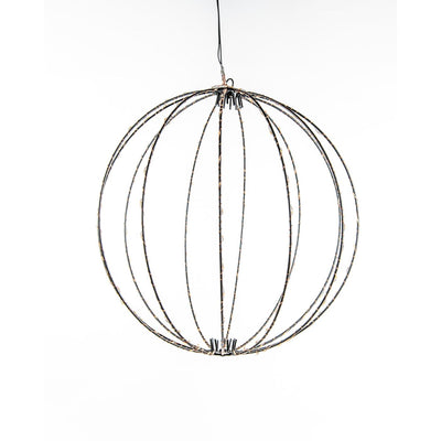 Anna's Collection beleuchtete Kugel, 40 cm, 192 LEDs, klassisch warm, mit Blitzfunktion, Timer-Dimmer, 5 Meter langes Kabel