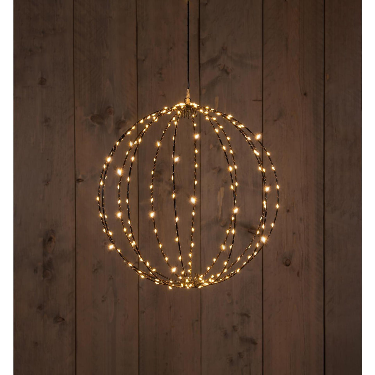 Anna's Collection beleuchtete Kugel, 40 cm, 192 LEDs, klassisch warm, mit Blitzfunktion, Timer-Dimmer, 5 Meter langes Kabel