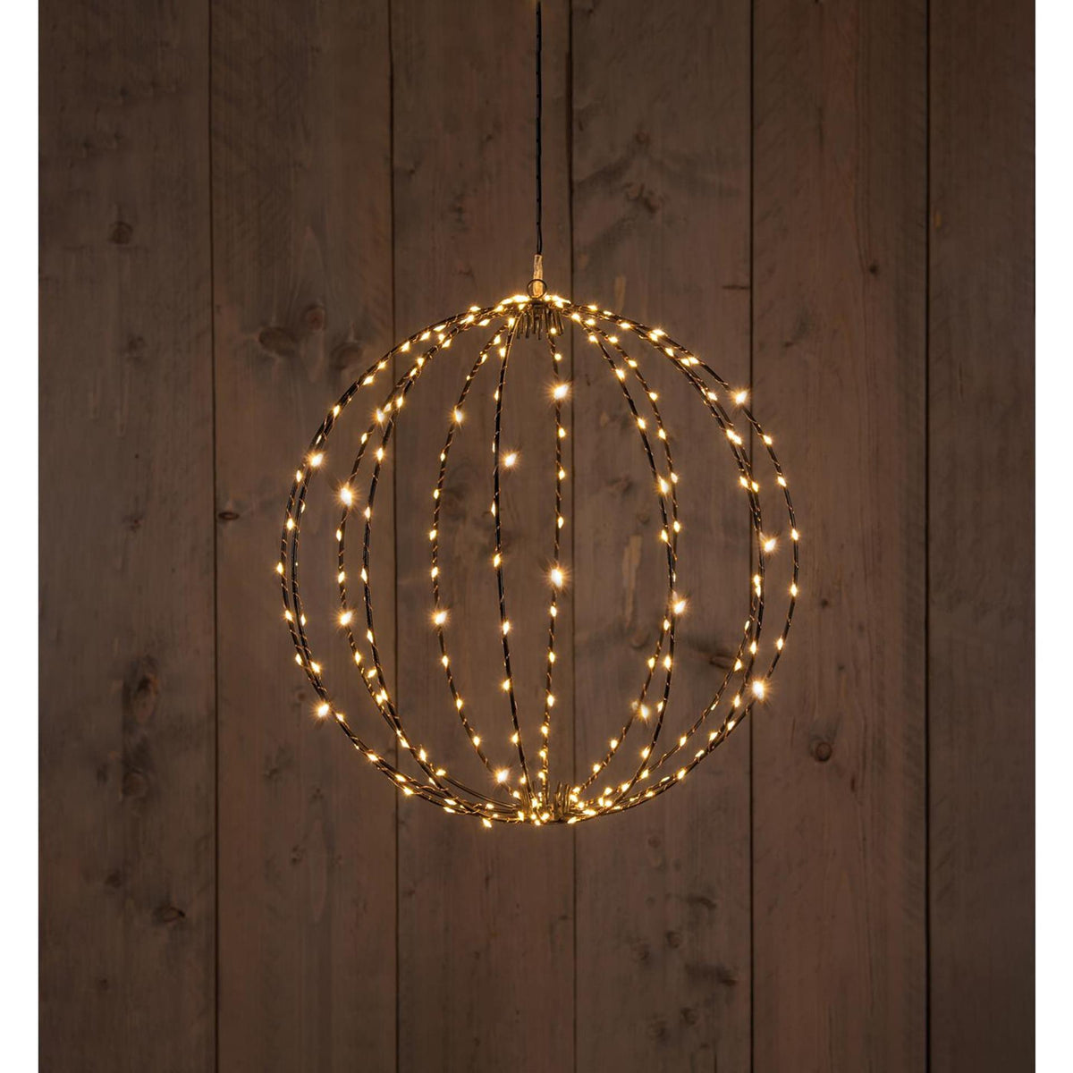 Anna's Collection beleuchtete Kugel, 50 cm, 216 LEDs, klassisch warm, mit Blitzfunktion, Timer-Dimmer, 5 Meter langes Kabel