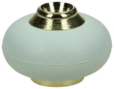 Mack 1047654 - Türstopper mit Gummi vermessingt ø 30 mm 1 St. St. | 6 Stück - afbeelding 1