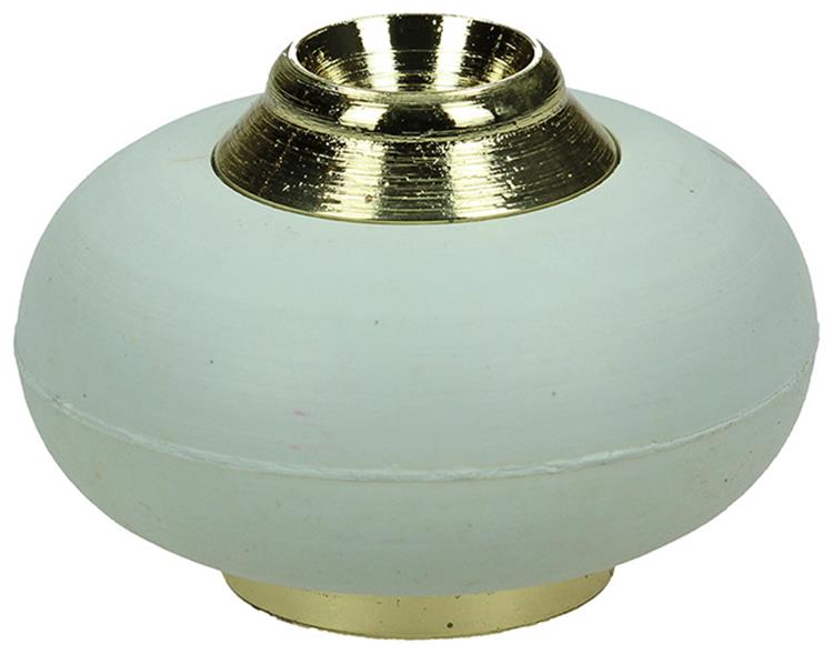 Mack 1047654 - Türstopper mit Gummi vermessingt ø 30 mm 1 St. St. | 6 Stück