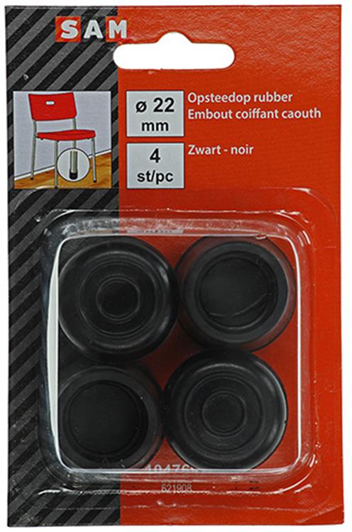Mack 1047699 - Gummistopfen schwarz ø 22 mm 4 Stück | 6 Stück