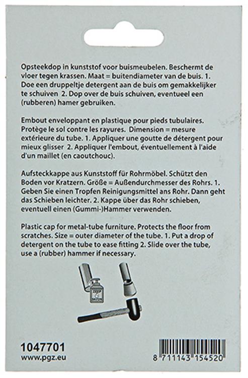 Mack 1047701 - Kunststoffstopfen schwarz ø 22 mm 4 Stück | 6 Stück