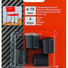 Mack 1047703 - opsteekdop kunststof schwarz ø 19 mm 4 St. | 6 Stück