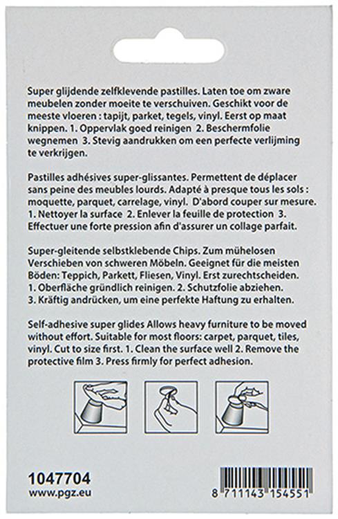 Mack 1047704 - Super glijpastille selfklevendgrijs ø 40 mm 4 St. | 12 Stück