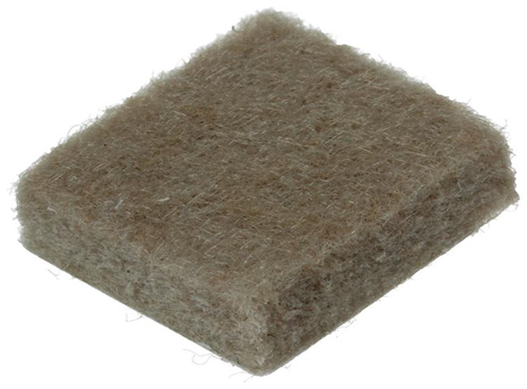 Mack 1047707 - Superfilz selbstklebend beige 19 x 19 mm 24 Stück | 12 Stück