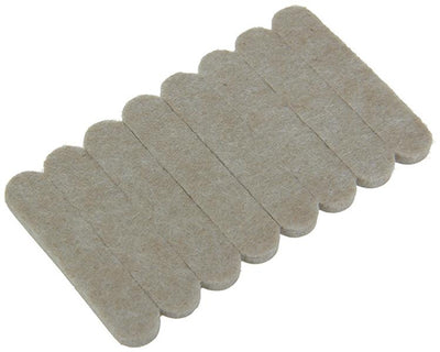 Mack 1047708 - Superfilz selbstklebend beige 13 x 63 mm 8 Stück | 12 Stück