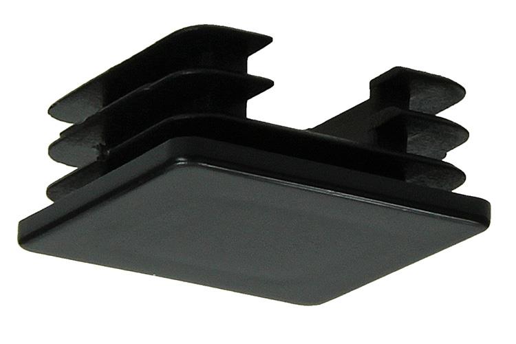 Mack 1047749 - Kunststoffstopfen schwarz 30 x 30 mm 4 Stück | 6 Stück