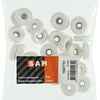 Mack 1047751 - Sitzkappengummi weiß ø 23 mm 24 Stück | 6 Stück