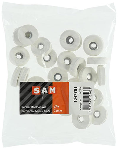 Mack 1047751 - Sitzkappengummi weiß ø 23 mm 24 Stück | 6 Stück
