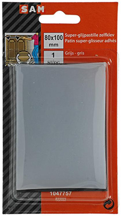 Mack 1047757 - Super-Gleitpastille selbstklebend grau 70 x 100 mm 1 Stk. | 12 Stück