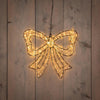 Anna's Collection beleuchtete Fliege 34 cm 278 LED IP44 mit Blitzfunktion, Timer-Dimmer