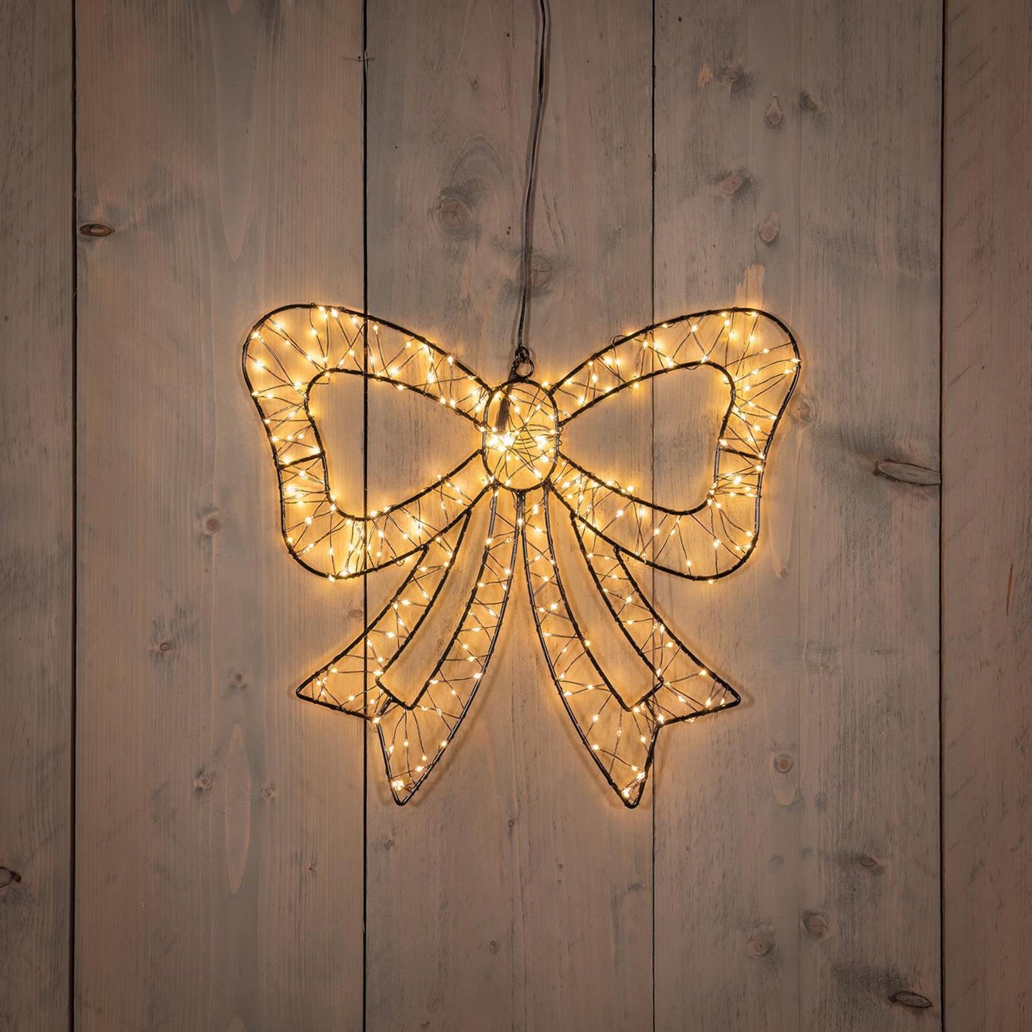 Anna's Collection beleuchtete Fliege 34 cm 278 LED IP44 mit Blitzfunktion, Timer-Dimmer