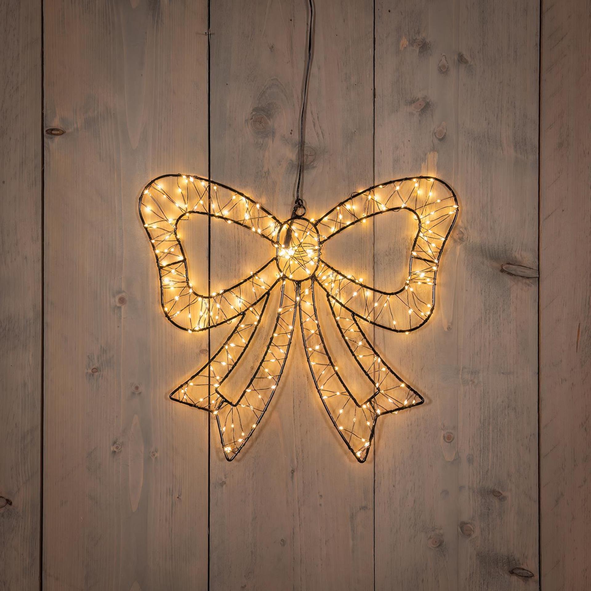 Anna's Collection beleuchtete Fliege 34 cm 278 LED IP44 mit Blitzfunktion, Timer-Dimmer