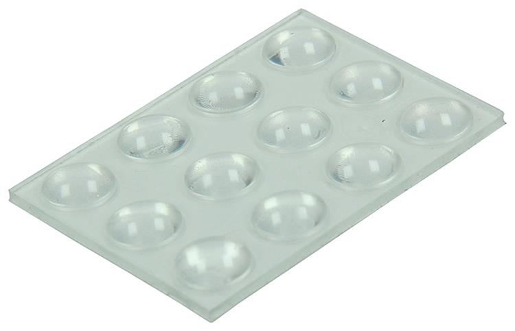 Mack 1047660 - Schalldämpfer selbstklebend transparent ø 8 mm 12 Stück | 12 Stück