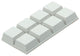 Mack 1047667 - Gummistopfen selbstklebend weiß 12 x 12 mm 8 Stück | 6 Stück