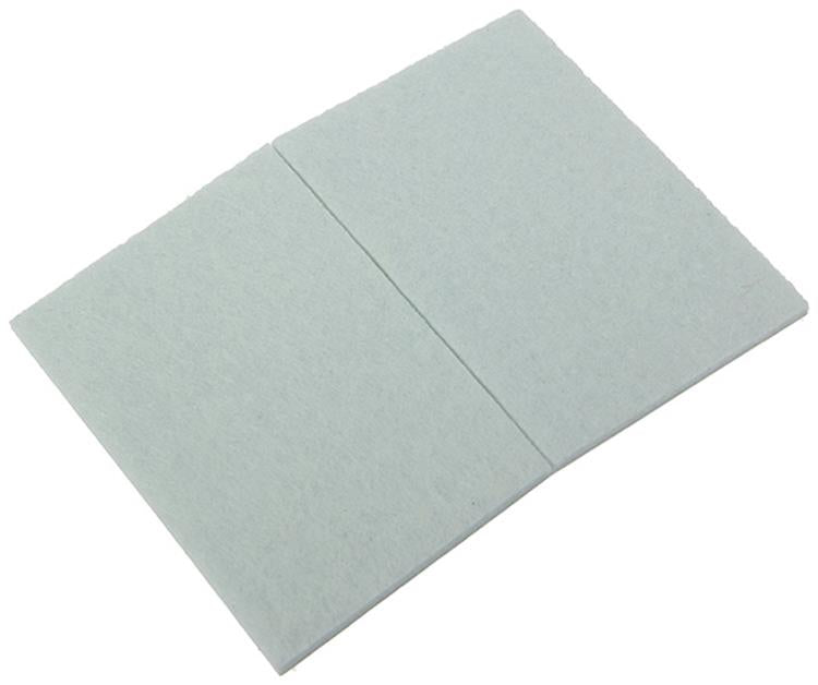 Mack 1047709 - Filzpastille selbstklebend weiß 70 x 95 mm 1 Stk. | 12 Stück