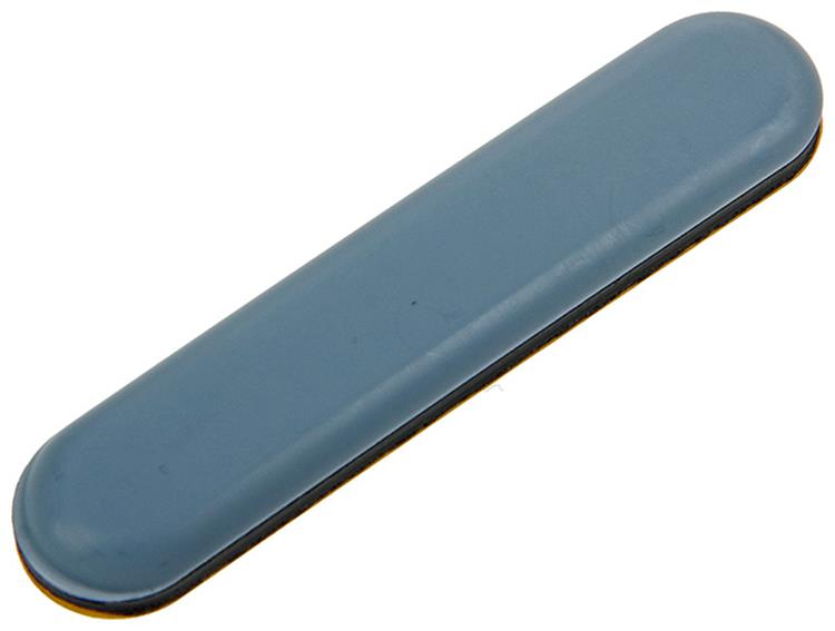 Mack 1047718 - Super-Gleitpastille selbstklebend grau 16 x 75 mm 4 Stück | 12 Stück