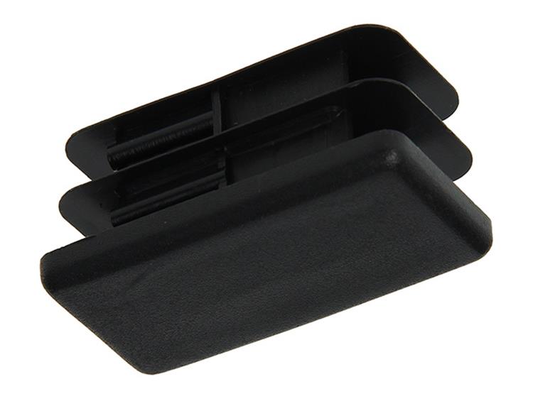 Mack 1047764 - Kunststoffstopfen schwarz 20 x 40 mm 4 Stück | 6 Stück