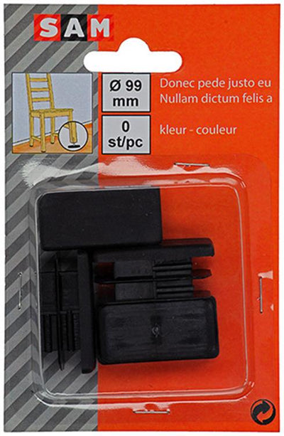 Mack 1047764 - Kunststoffstopfen schwarz 20 x 40 mm 4 Stück | 6 Stück