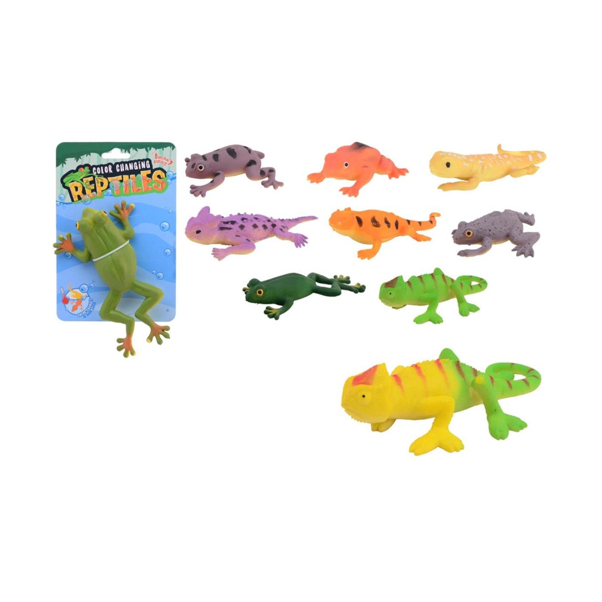 Johntoy John Spielzeug Reptil mit Farbwechsel, 12 cm