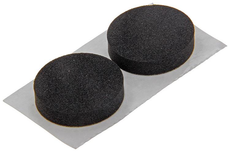 Mack 1047670 - Gummistreifen selbstklebend schwarz ø 25 mm 6 Stück | 12 Stück