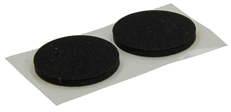Mack 1047671 - Antirutschstreifen selbstklebend schwarz ø 28 mm 6 Stück | 12 Stück