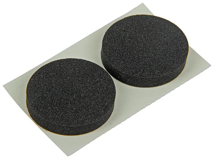 Mack 1047672 - Gummistreifen selbstklebend schwarz ø 28 mm 6 Stück | 12 Stück