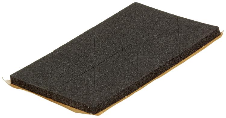 Mack 1047673 - Schaumstoffstreifen selbstklebend schwarz 20 x 20 mm 24 Stück | 6 Stück