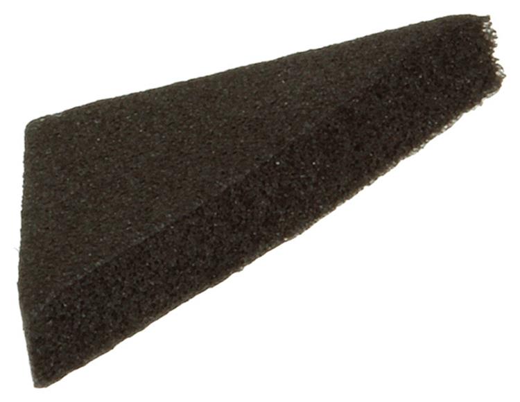 Mack 1047675 - Schaumstoffstreifen selbstklebend schwarz 15 x 15 mm 40 Stück | 6 Stück