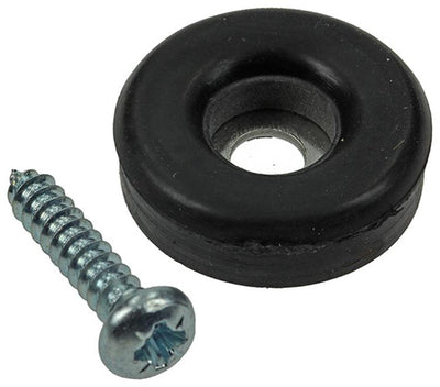 Mack 1047722 - Sitzkappengummi + Schraube schwarz ø 23 mm 8 Stück | 6 Stück