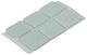 Mack 1047727 - Filzpastille selbstklebend weiß 19 x 19 mm 18 Stück | 12 Stück