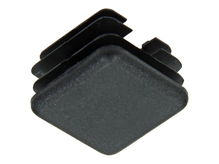 Mack 1047728 - Kunststoffstopfen schwarz 20 x 20 mm 4 Stück | 6 Stück