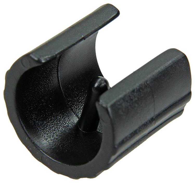 Mack 1047776 - Kunststoff-Rohrkappe schwarz ø 25 mm 4 Stück | 6 Stück