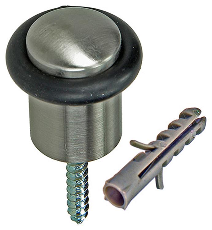 Mack 1047631 - Türstoppzylinder Modell Edelstahloptik ø 20h30 mm 1 Stk Stk | 6 Stück