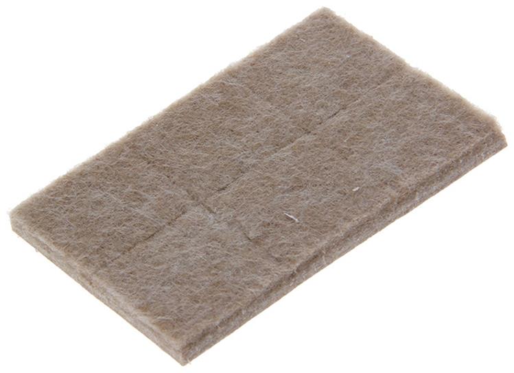 Mack 1047688 - Superfilz selbstklebend beige 25 x 25 mm 12 Stück | 12 Stück