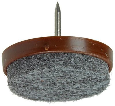 Mack 1047731 - Stuhlgleiter mit Nagelfilz braun ø 28 mm 4 Stück | 6 Stück