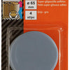 Mack 1047733 - Super-Gleitpastille selbstklebend grau ø 60 mm 4 Stück | 6 Stück