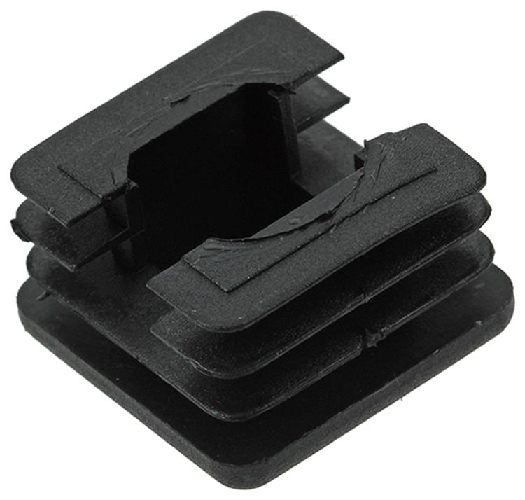 Mack 1047738 - Kunststoffstopfen schwarz 25 x 25 mm 4 Stück | 6 Stück