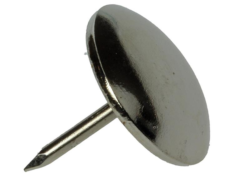 Mack 1047784 - Stuhlgleiternagel Metall Chrom ø 18 mm 8 Stück | 6 Stück