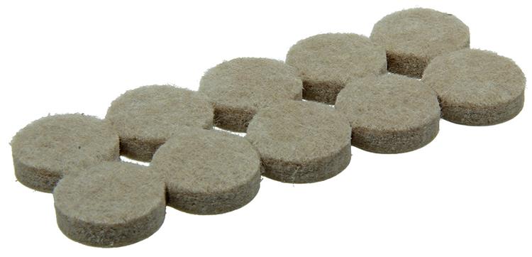 Mack 1047689 - Superfilz selbstklebend beige ø 19 mm 20 Stück | 12 Stück