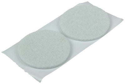 Mack 1047690 - Filzpastille selbstklebend weiß ø 35 mm 6 Stück | 12 Stück