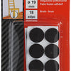Mack 1047691 - Filzpastille selbstklebend braun ø 19 mm 18 Stück | 12 Stück