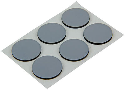 Mack 1047745 - Super-Gleitpastille selbstklebend grau ø 22 mm 12 Stück | 12 Stück