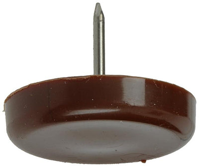 Mack 1047748 - Stuhlgleiternagel Kunststoff braun ø 28 mm 4 Stück | 6 Stück