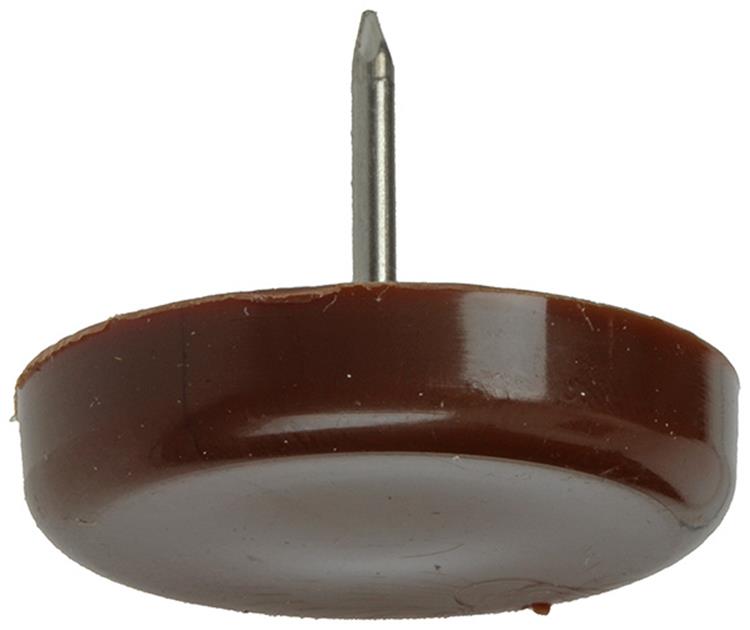 Mack 1047748 - Stuhlgleiternagel Kunststoff braun ø 28 mm 4 Stück | 6 Stück