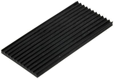 Mack 1048769 - Stoßdämpfender Gummi schwarz 35 x 70 mm 4 Stück | 6 Stück