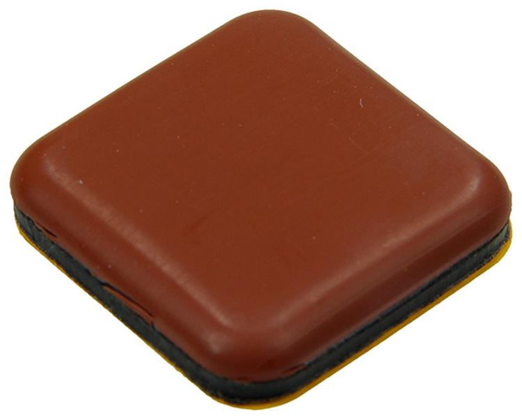 Mack 1048777 - Super-Gleitpastille selbstklebend braun 30 x 30 mm 4 Stück | 12 Stück